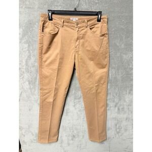 Peter Millar Mens‎ Tan Chinos Pants Flat Front Size 35 Casual Office